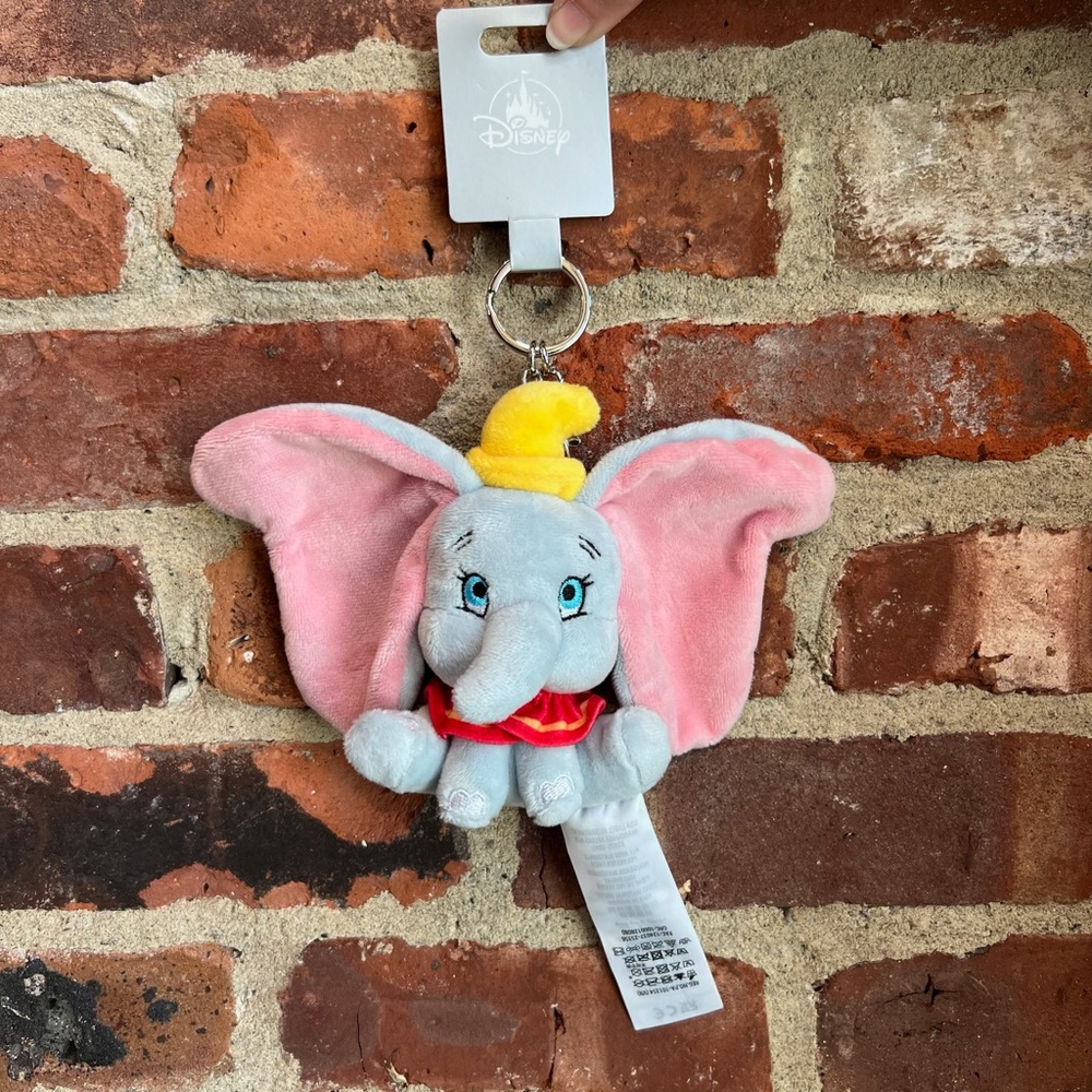 Disney Parks Dumbo Plush Keychain Bag Charm NEW